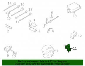 Датчик подушки безопасности дверь левый Mini Cooper Countryman R60 10-16