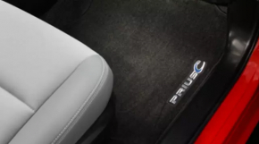 Коврик салона ткань задний правый Toyota Prius 30 10-15 темно-серый