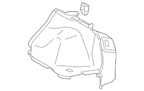 Обшивка арки права Lexus IS250 IS300 IS350 11-13