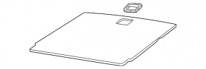 Пол багажника Volkswagen ID.4 21-22 черный
