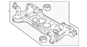 Підрамник передній VW Passat b8 16-19 USA