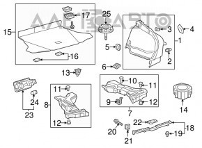 Крепление запасного колеса Toyota Prius 50 16-22