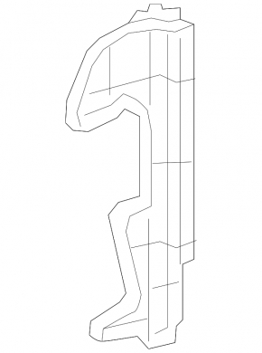 Дефлектор радиатора левый Toyota Sienna 11-14 3.5 SE