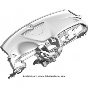 Торпедо передня панель з AIRBAG Chevrolet Malibu 19-25 чорна