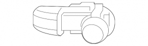 Парктронік передній Toyota Rav4 19-23 Adventure, TRD Off-Road, білий