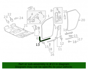 Накладка порога с подсветкой передняя правая Lexus RX300 RX330 RX350 RX400h 04-08 черная