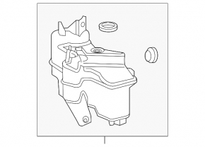 Бачок омывателя Toyota Prius 50 16-22