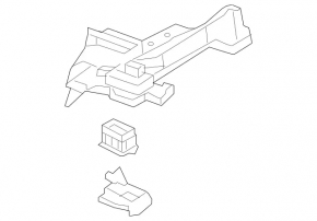 Накладка передней панели пространства ног водителя Mercedes W213 E 17-20 черная