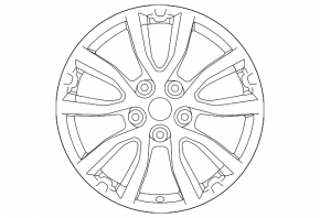 Колісний диск R17 x 7J 5*114.3 Nissan Rogue Sport 20-22 легка бордюрка