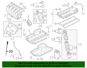 Щуп масляный VW Passat b7 12-14 USA 2.5
