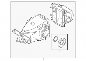 Задний дифференциал редуктор BMW 3 F30 17-18 2.81