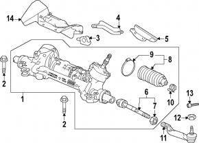 Рулевой наконечник левый Honda Accord 23-26