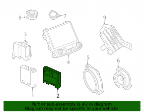 HD Human Machine Interface HMI Module Buick Encore 13-22