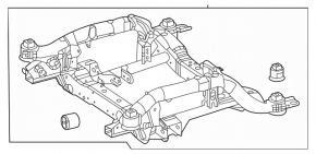 Подрамник передний Mercedes W167 GLE 350 20-26 RWD