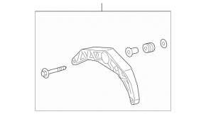 Кронштейн интеркулера Mercedes C-class W205 19-21 верхний