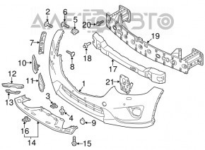 Кріплення переднього лівого бампера Mazda CX-5 13-16