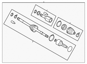 Привід піввісь передня права Subaru Outback 20-25 2.4T