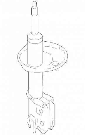 Стойка амортизатора в сборе передняя левая Kia Optima 11-16 hybrid