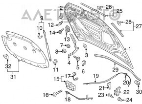 Капот голый VW Golf 15-21