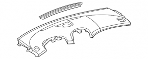 Торпедо передня панель без AIRBAG Chevrolet Malibu 13-15 чорна