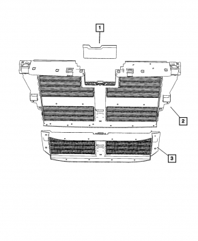 Накладка замка капота Jeep Grand Cherokee WL 21-26