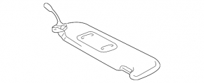 Козырек левый Toyota Prius 20 04-05 беж