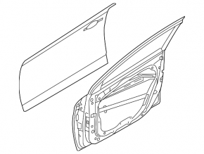 Дверь голая передняя правая Hyundai Elantra 23-26
