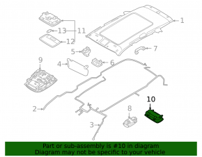Occupant Sensor Kia Sorento 21-26 серый на потолке