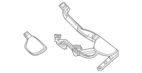 Поводок дворника правый Mercedes W167 GLE 350 450 20-23 без накладки