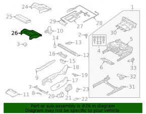 Водительское сидение Audi Q3 83A 19-23 с airbag, S-Line, электрическое, механическая подпорка коленей, подогрев, кожа черная, вставки алькантара, белая строчка, царапины на пластике, под чистку