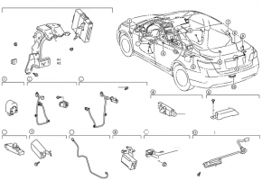 Антена keyless Toyota Camry v40 07-11
