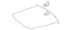 Пол багажника Mercedes W213 E 300/350 17-23 черный