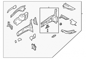 Четверть передняя левая Ford C-max MK2 13-18