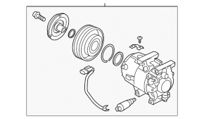 Компресор кондиціонера Hyundai Azera 12-17