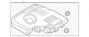 Корпус воздушного фильтра Ford Fusion mk5 13-20 plug-in накладка двигателя