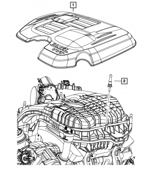 Накладка двигателя Chrysler 300 11-23 3.6