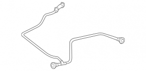 Патрубок системы охлаждения обратка бачок-радиатор Mercedes W166 ML 12-15 2.1d, 3.0d