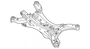 Подрамник задний Mazda CX-5 17-21 FWD