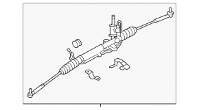 Рейка рулевая ГУР Subaru Impreza WRX GH 09-11 2.5T