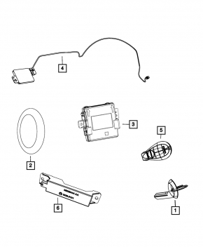 RECEIVER-HUB MODULE Dodge Durango 14-14