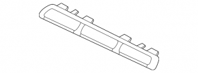 Молдинг решетки радиатора grill левый Mercedes W167 GLE 350 24-26