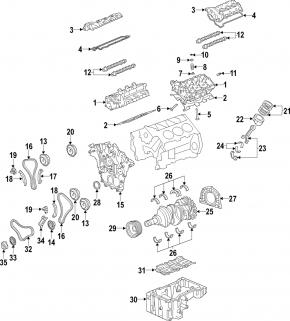 Клапан VVTi правий Kia Sorento 10-15 3.3