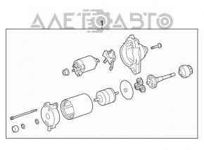 Стартер Lexus IS250 14-18