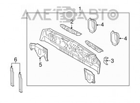 Кронштейн заднего бампера левый Lexus RX350 RX450h 16-22