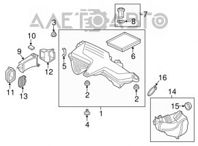 Повітроприймач BMW 4 F32/33/36 14-20 N26
