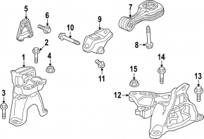 Кронштейн правой подушки двигателя Honda Civic XI FE/FL 22-26