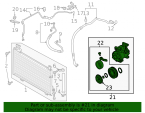 Компрессор кондиционера Mazda 6 14-21 usa
