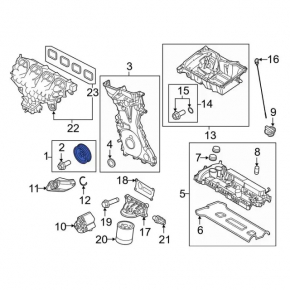 Шкив коленвала Ford Mustang mk6 15-23 2.3Т