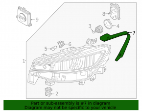 Уплотнитель фары передний правый Volkswagen ID.4 21-22