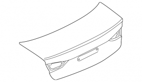 Кришка багажника Audi A3 8V 15-20 4d